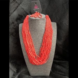 Red Seedbead necklace